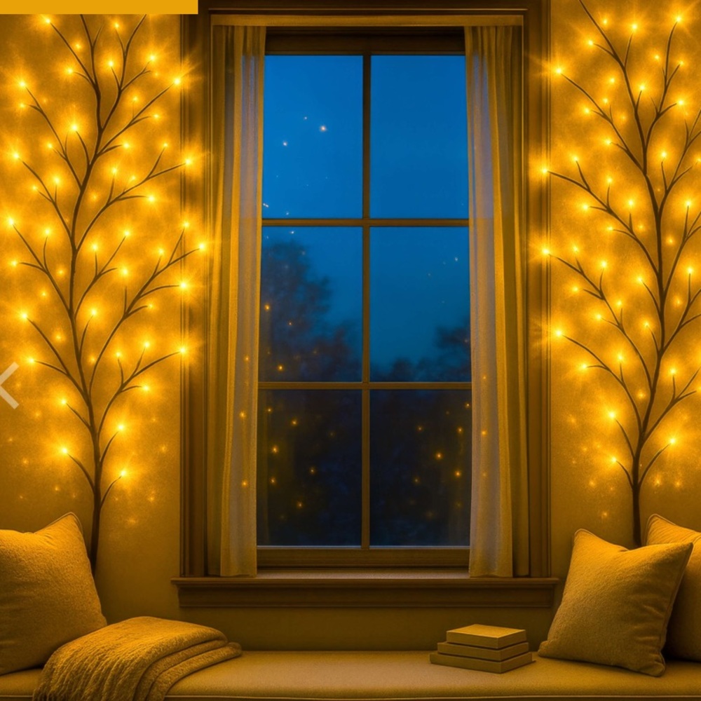Twinkling Tree Enchanted Willow Vine Lights Warm White Boho Wall Decor NWT - Picture 3 of 6